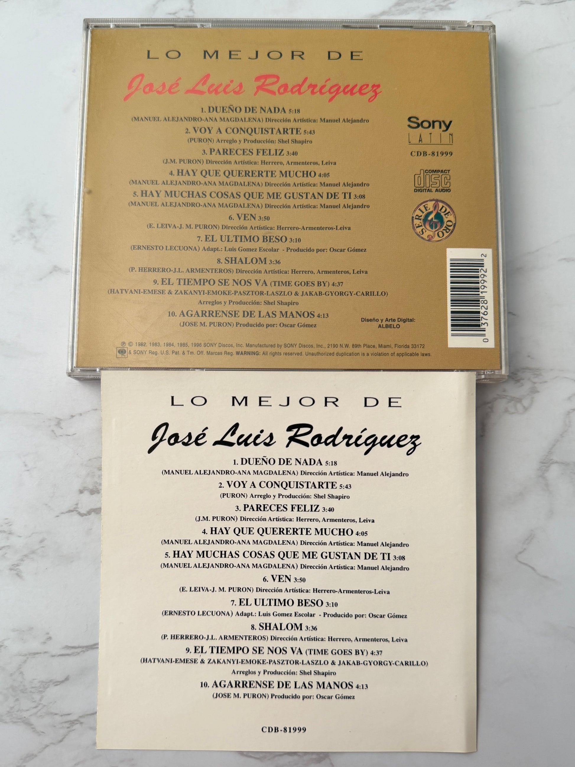 Jose Luis Rodríguez – Lo Mejor De José Luis Rodríguez — Serie De Oro (1998)