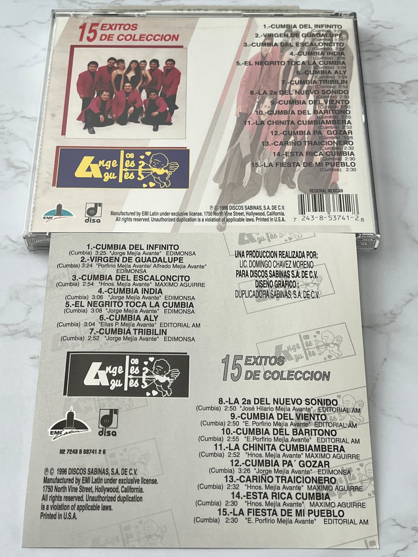 Los Ángeles Azules – 15 Éxitos de Colección (1996)