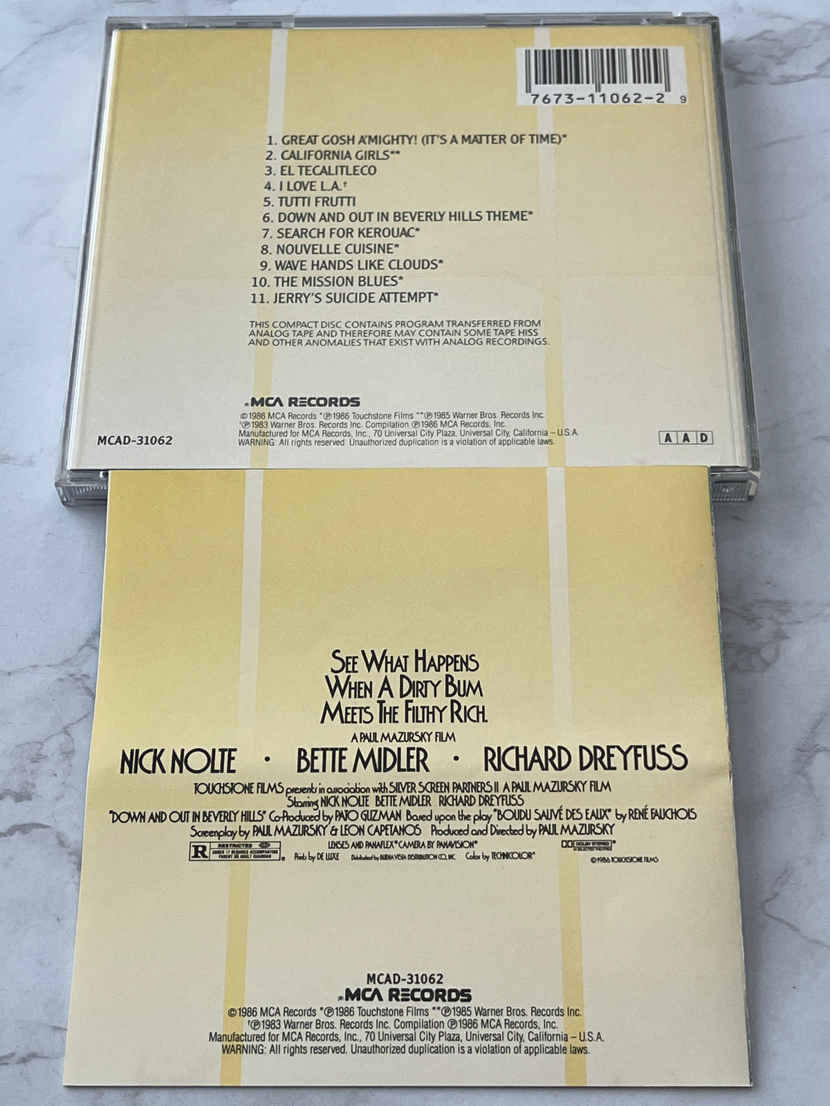 Down And Out In Beverly Hills (Original Motion Picture Soundtrack) (1986) [JAPAN TARGET ERA]