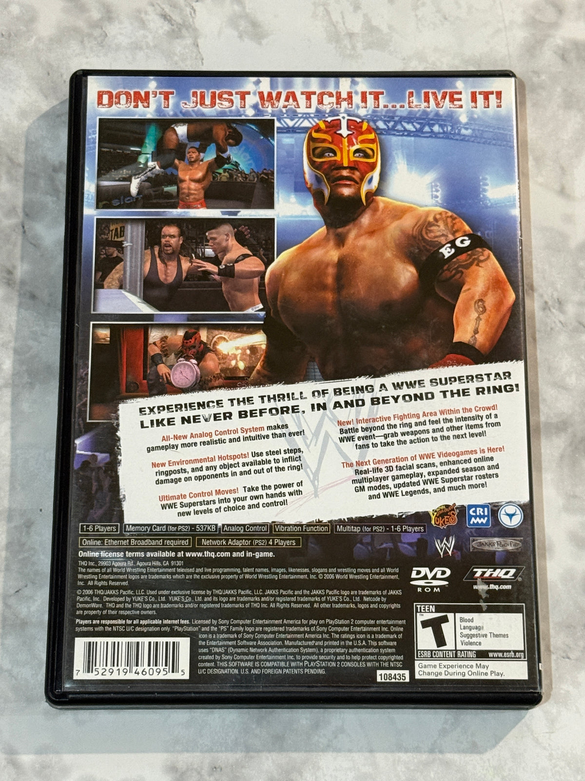 WWE SmackDown vs Raw 2007 PS2 CIB Complete w/Manual THQ Black Label