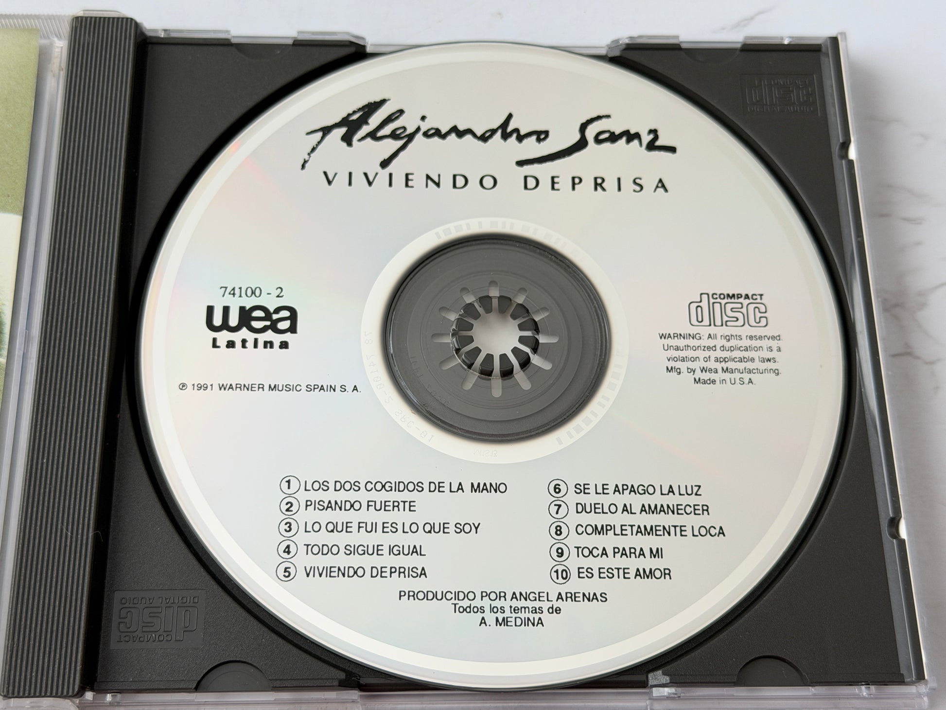 Alejandro Sanz – Viviendo Deprisa (1991)