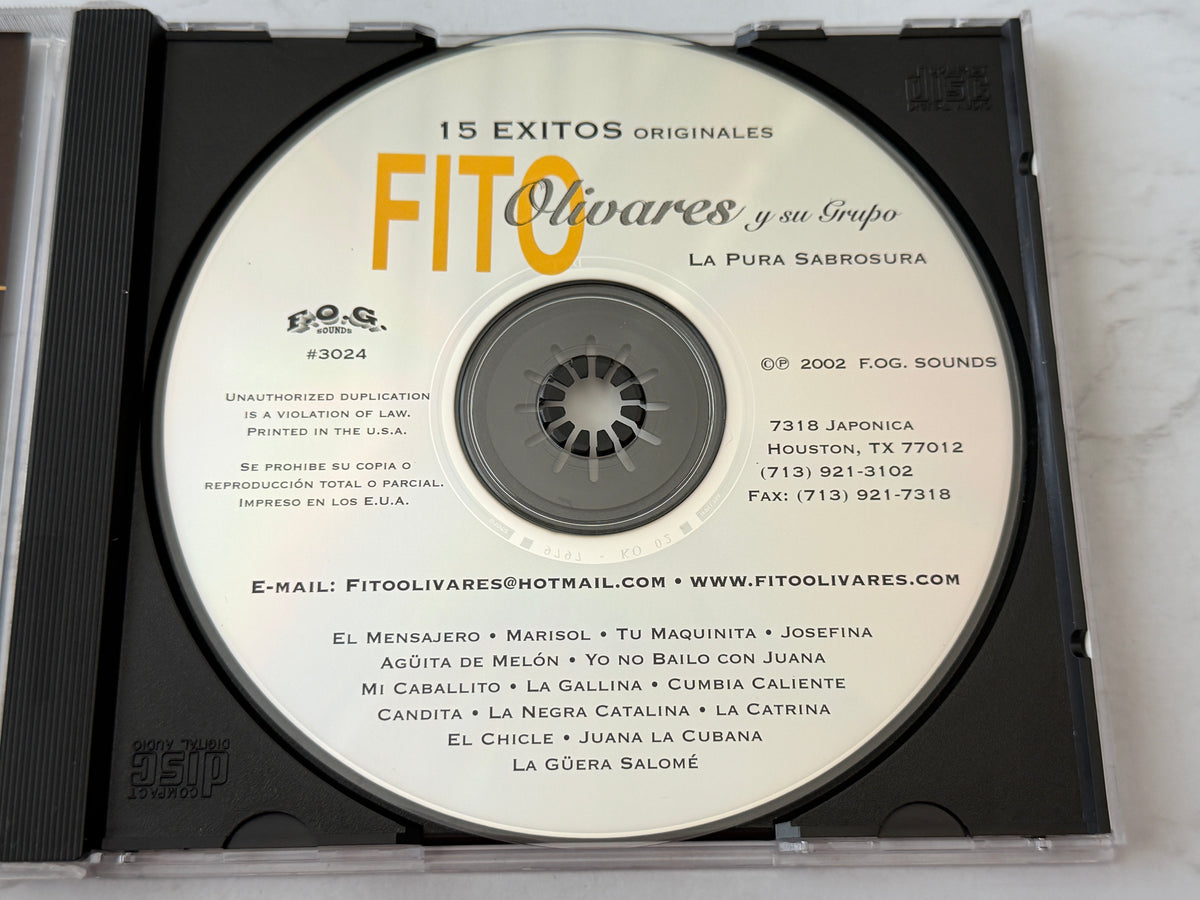 Fito Olivares Y Su Grupo – La Pura Sabrosura — 15 Éxitos Originales (2002)