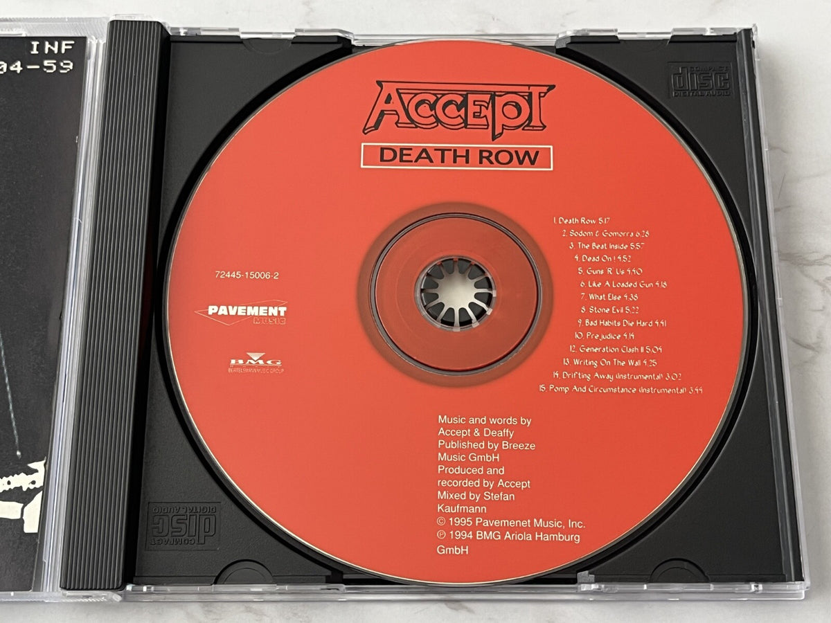 Accept – Death Row (1995) [ORIGINAL USA PRESS]