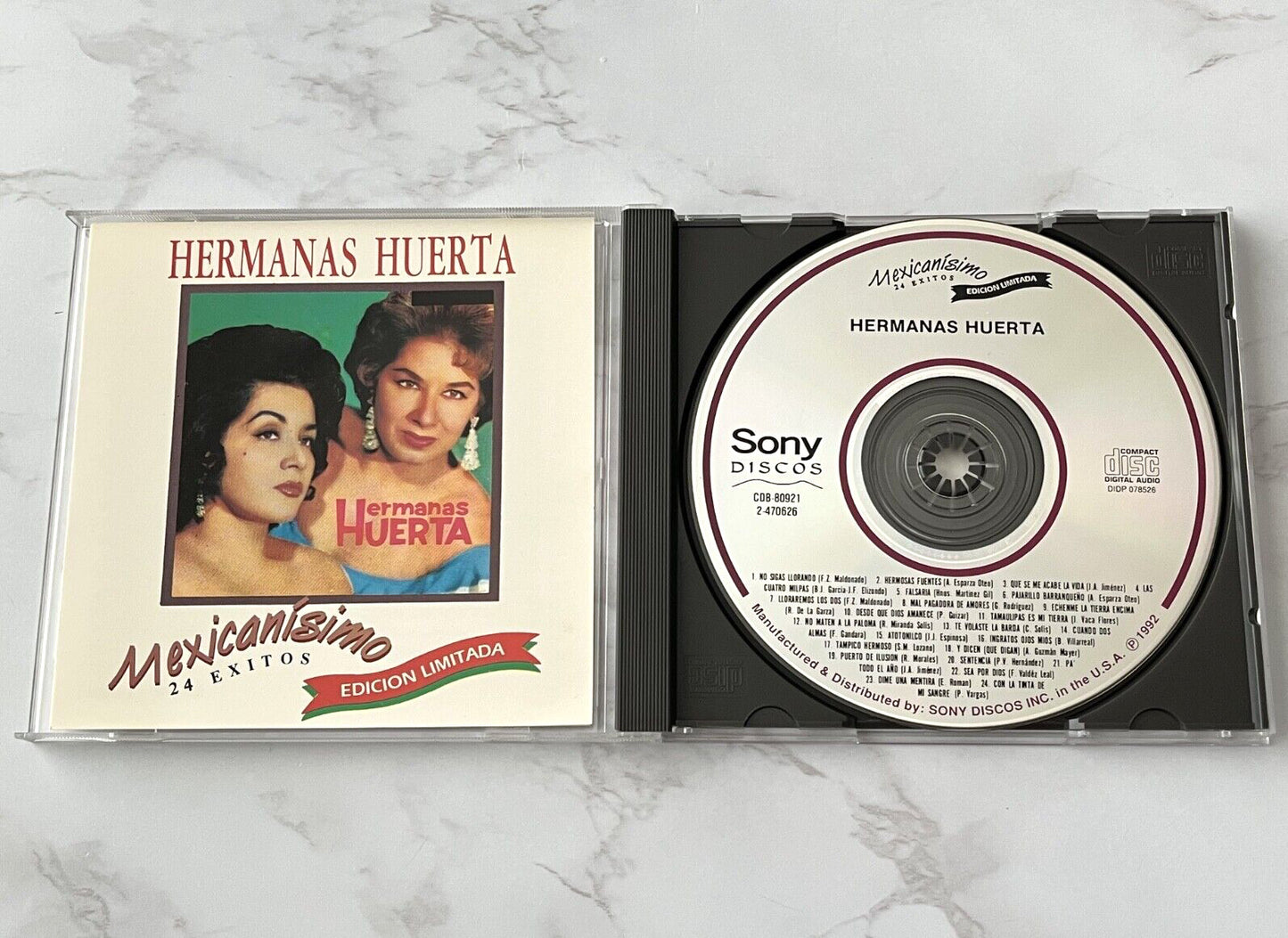 Hermanas Huerta – 24 Exitos (1992) [ORIGINAL USA PRESS]