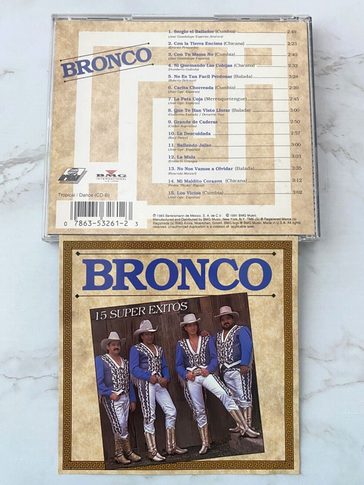 Bronco – 15 Super Exitos (1985) [ORIGINAL USA PRESS]
