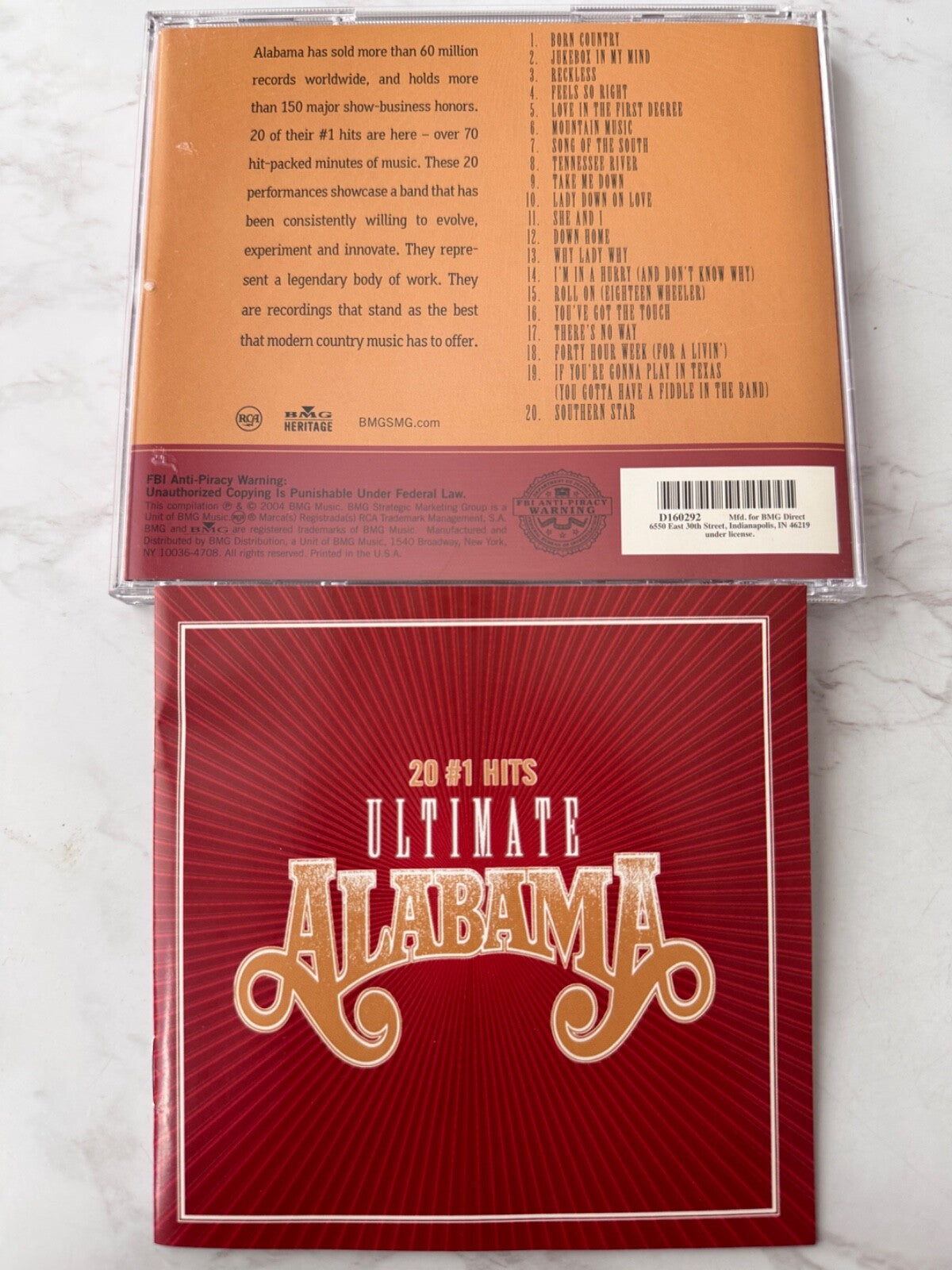 Alabama – Ultimate Alabama 20 #1 Hits (2004) [ORIGINAL USA PRESS]