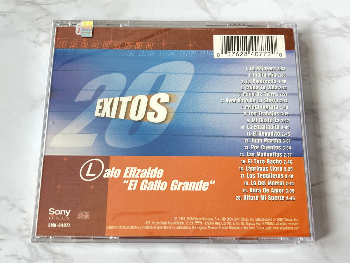 Lalo Elizalde – El Gallo Grande 20 Exitos (2000) [ORIGINAL USA PRESS]