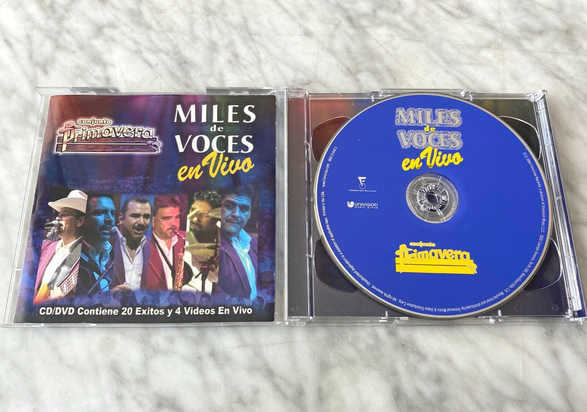 Conjunto Primavera – Miles De Voces En Vivo (CD/DVD) (2004) [ORIGINAL USA PRESS]
