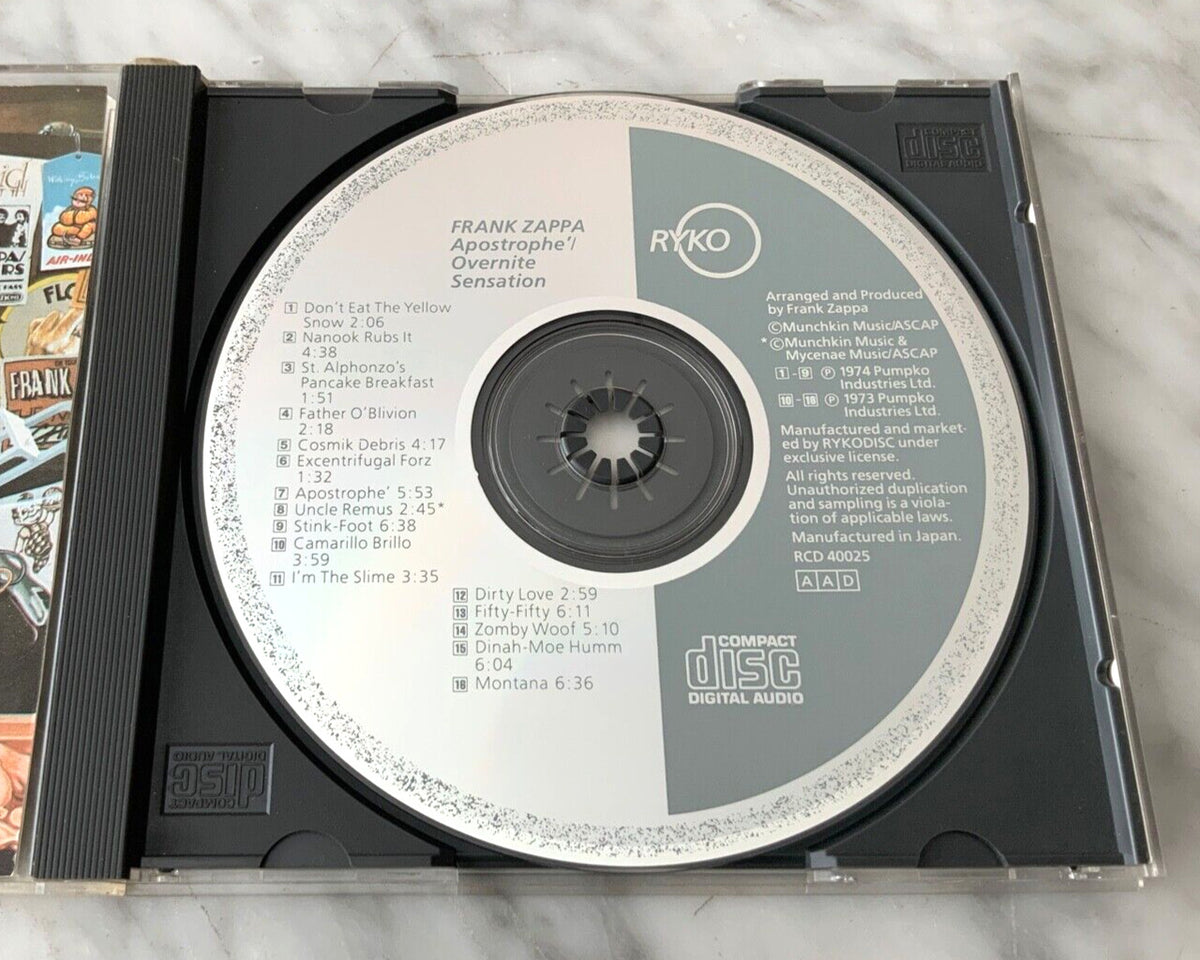 Frank Zappa – Apostrophe/Overnite Sensation (1986) [JAPAN TARGET ERA]