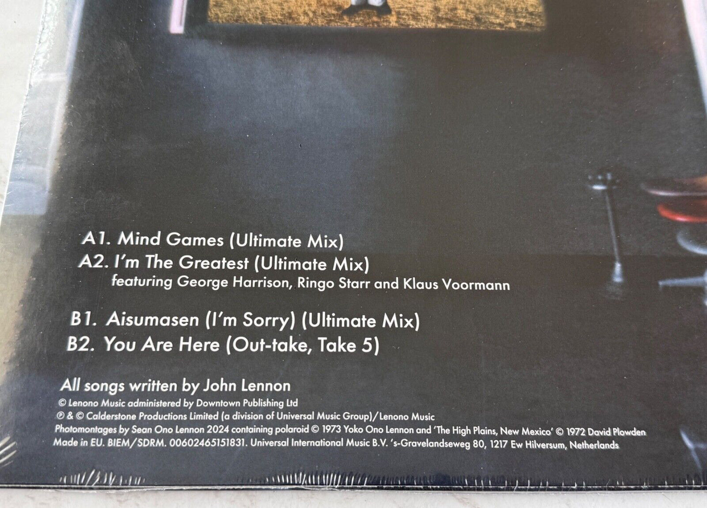 John Lennon Mind Games EP GLOW IN THE DARK VINYL RECORD STORE DAY 2024 RSD