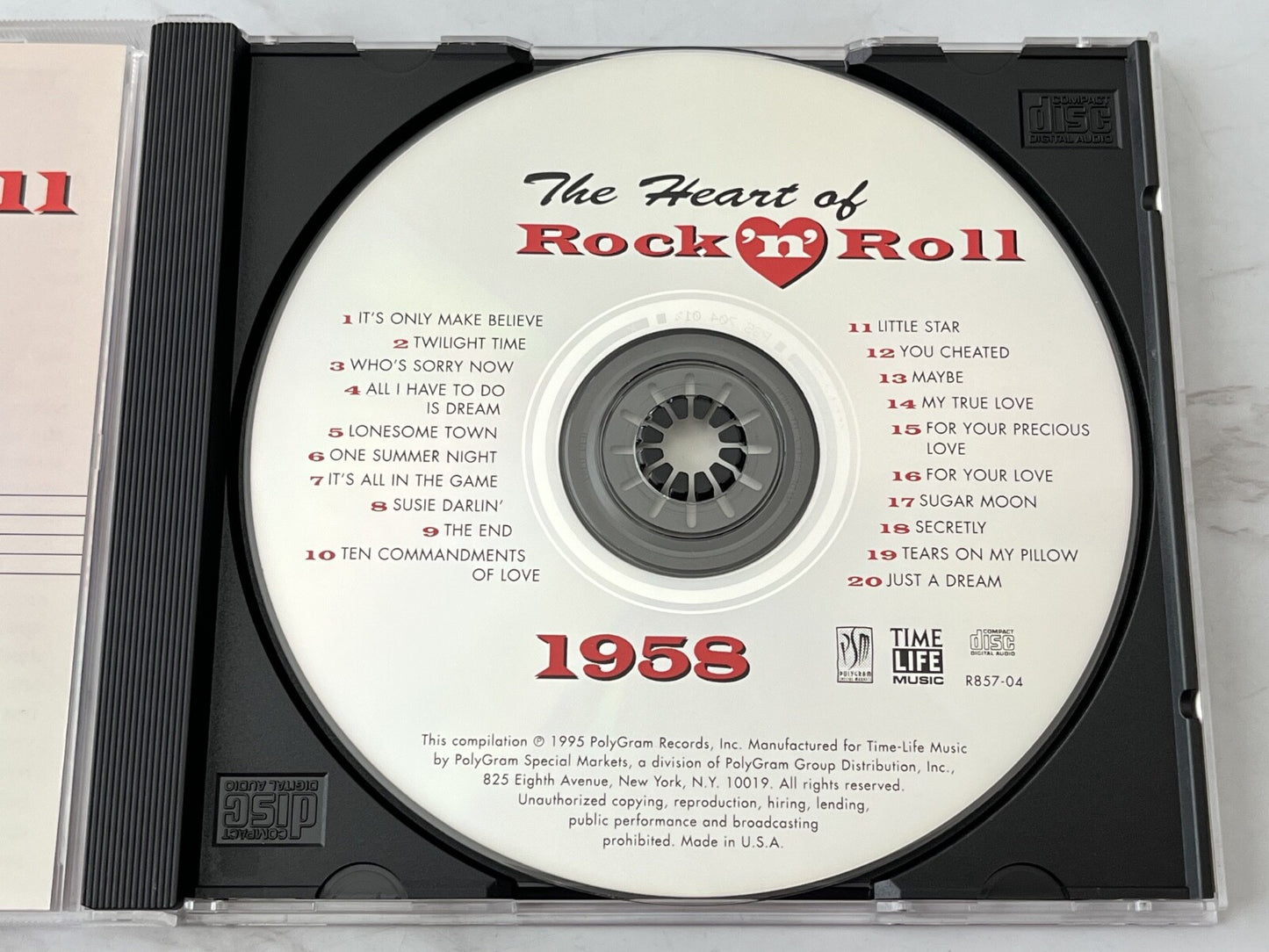 Everly Brothers, The Chantels, The Elegants, Various – Time Life Music The Heart Of Rock N Roll 1958 (1995)