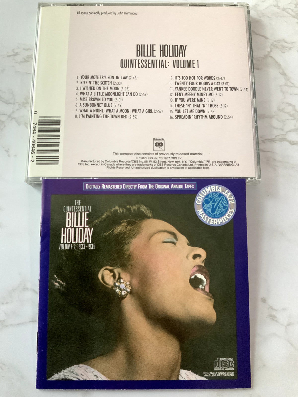 Billie Holiday – The Quintessential Vol. I 1933-1935 (1987) [DADC PRESS]