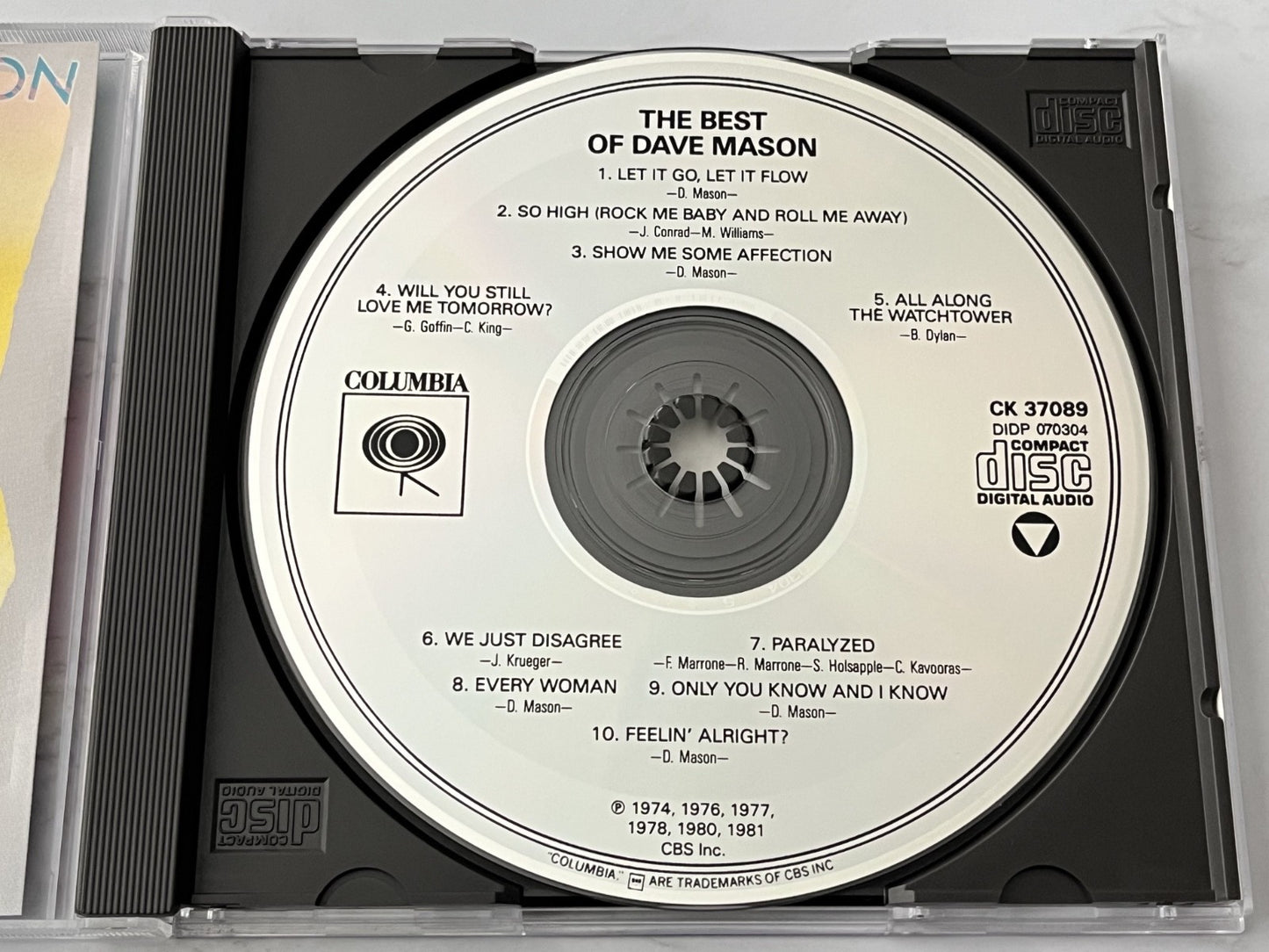Dave Mason – The Best Of (1986) [ORIGINAL USA PRESS]