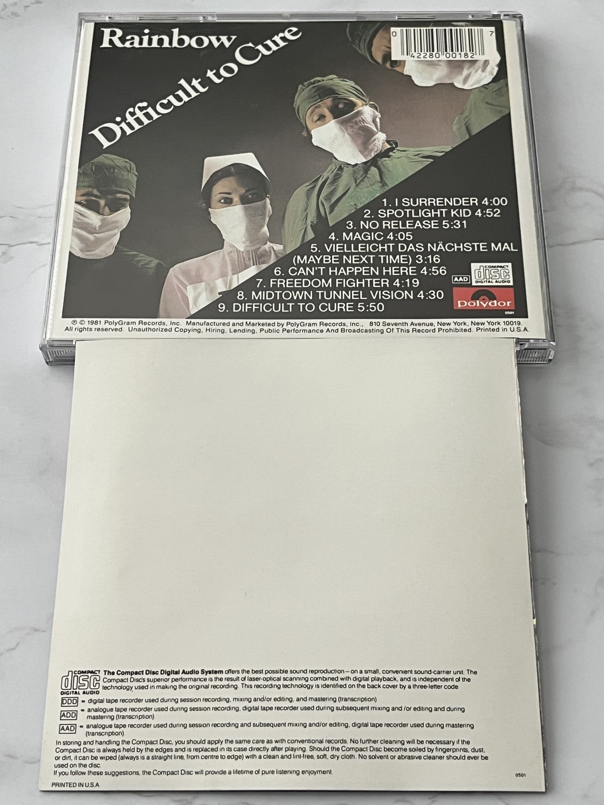Rainbow – Difficult To Cure [USA SILVER DISC PDO]