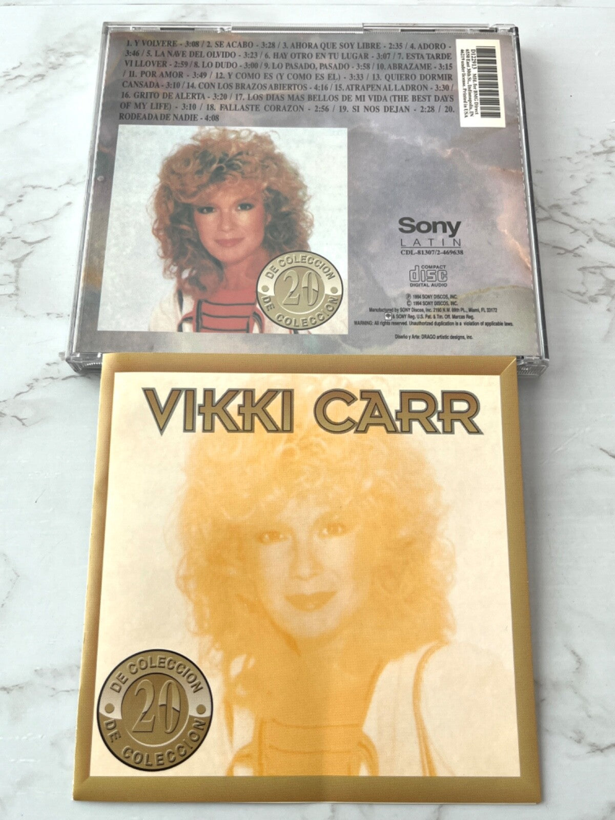 Vikki Carr – 20 De Coleccion (1994) [ORIGINAL USA PRESS]