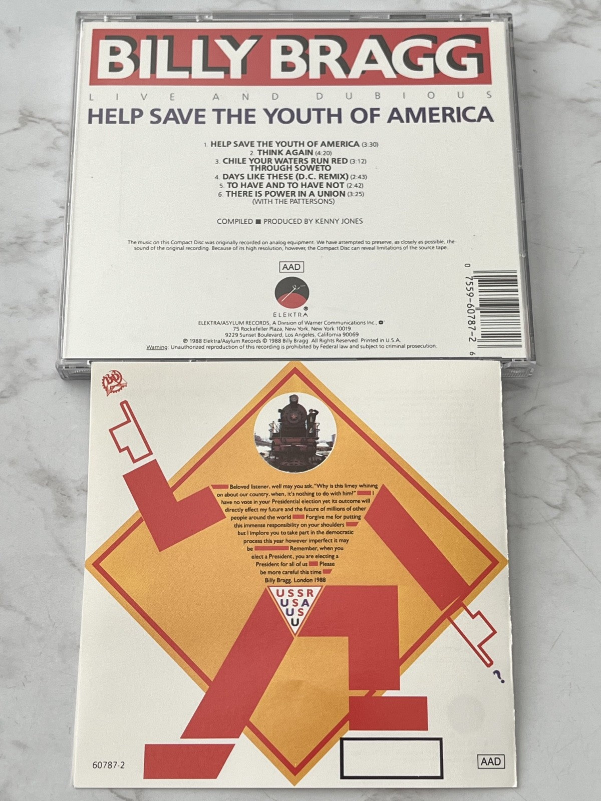 Billy Bragg – Help Save The Youth Of America (EP) (1988) [ORIGINAL USA PRESS]