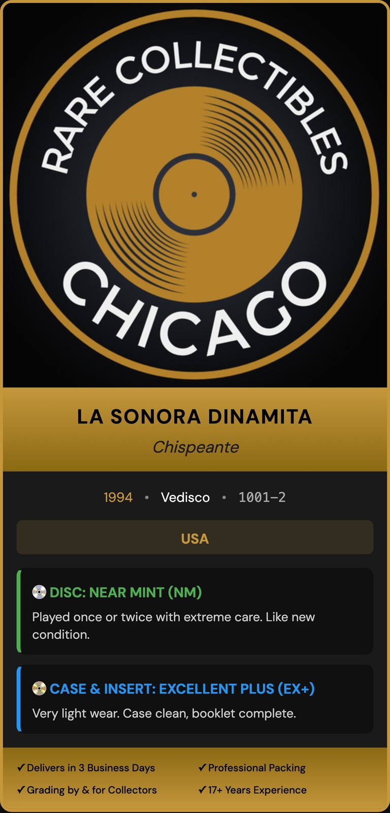 La Sonora Dinamita – Chispeante (1994) [ORIGINAL USA PRESS]