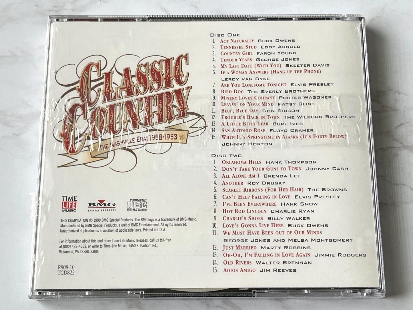 Elvis Presley, Jim Reeves, Johnny Cash, Marty Robbins, Various – Time Life Classic Country The Nashville Era 1958-1963 (1999)