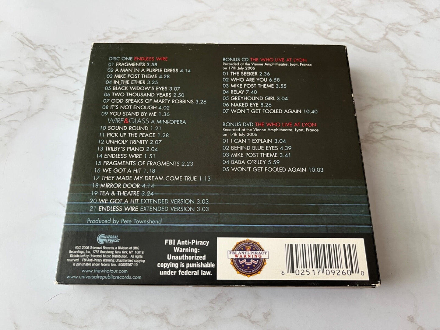 The Who – Endless Wire (CD/DVD) (2006)