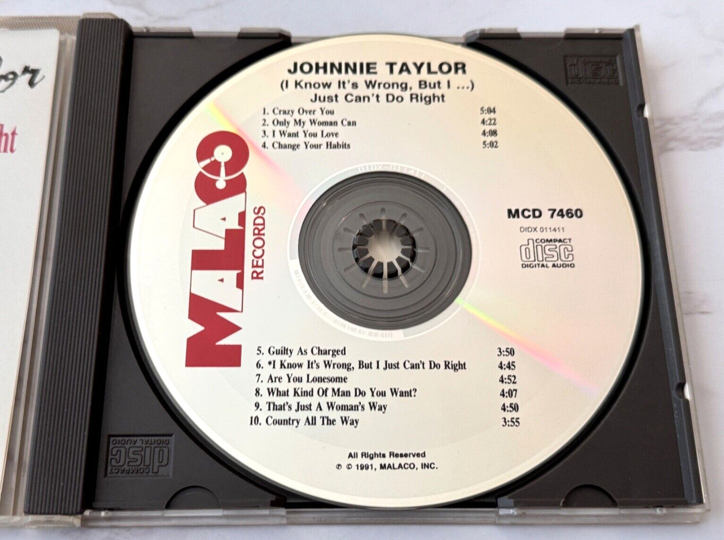 Taylor, Johnnie – Taylor Just Can't Do Right (1991)
