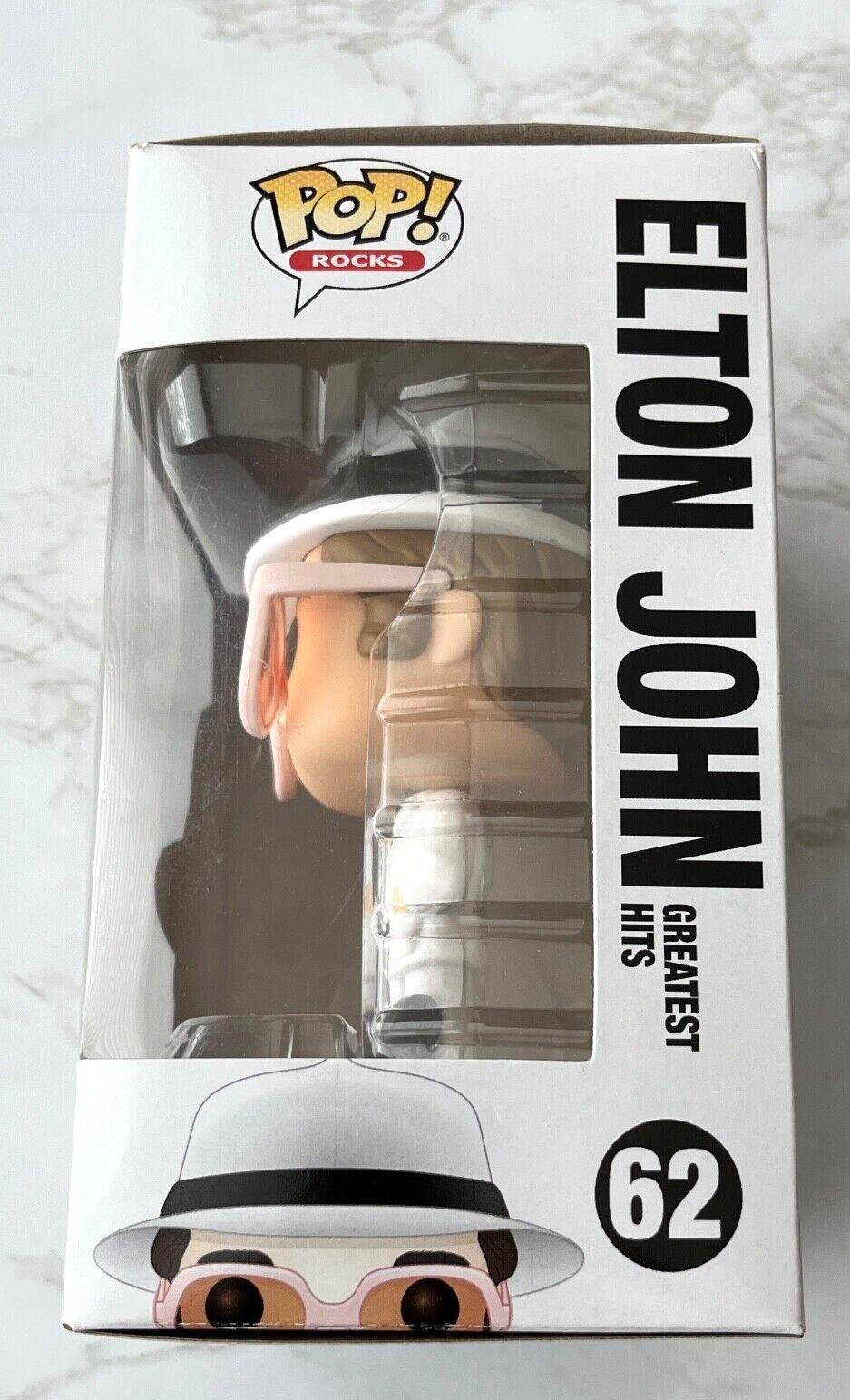 ELTON JOHN GREATEST HITS #62 FUNKO POP! VAULTED! White Suit & Pink Glasses!