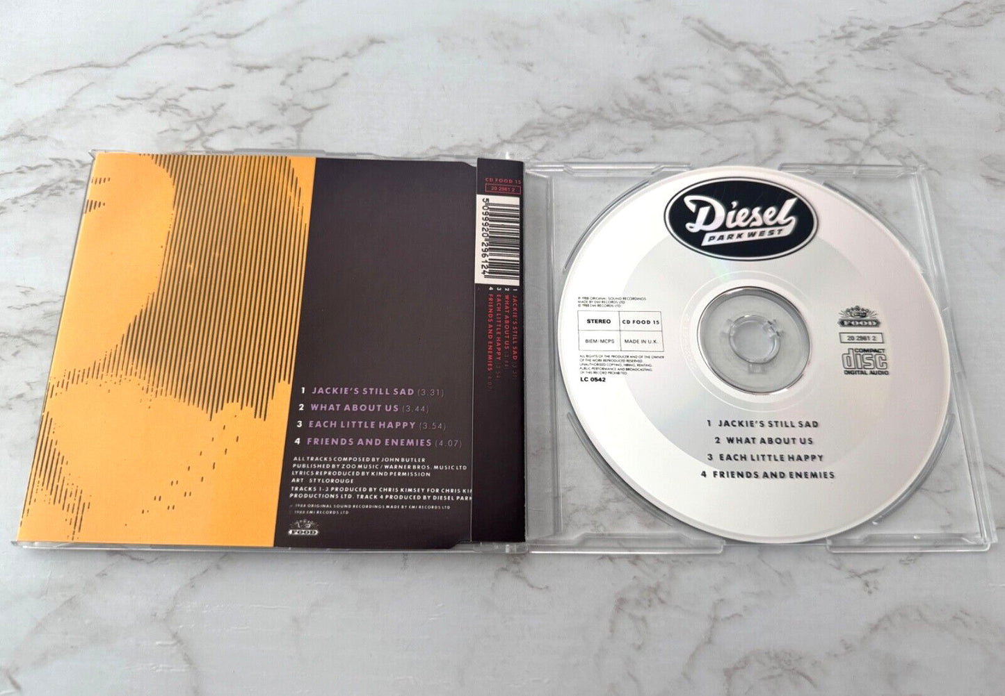 Diesel Park West – Jackie's Still Sad (1988) [UK PRESS]
