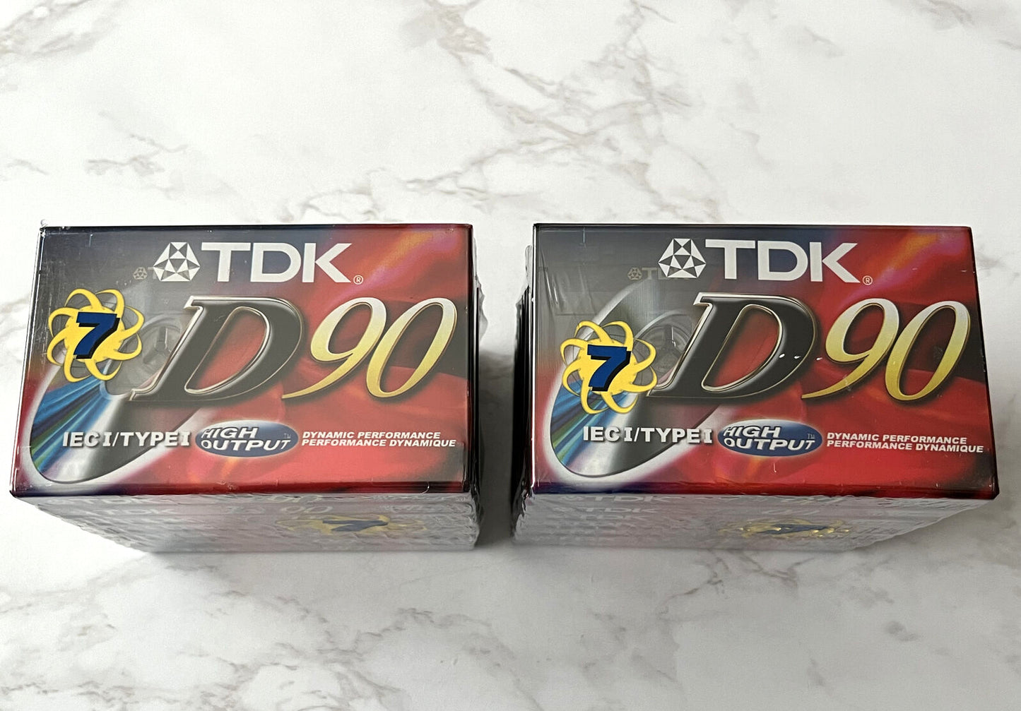 TDK D90 High Output Blank Audio CASSETTE Tapes SEALED! 2-7 PACK! BRAND NEW!