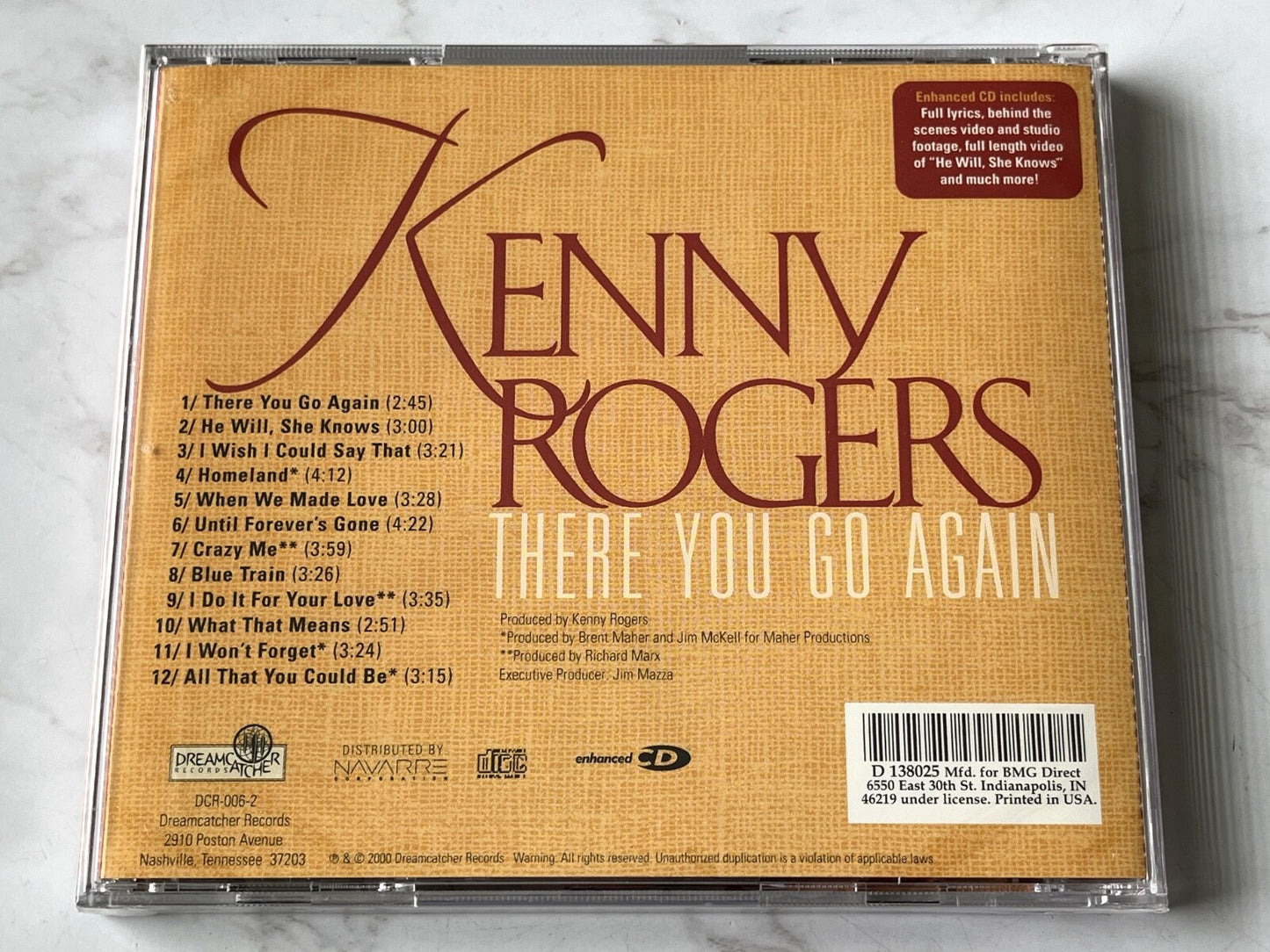 Kenny Rogers – There You Go Again (2000) [ORIGINAL USA PRESS]