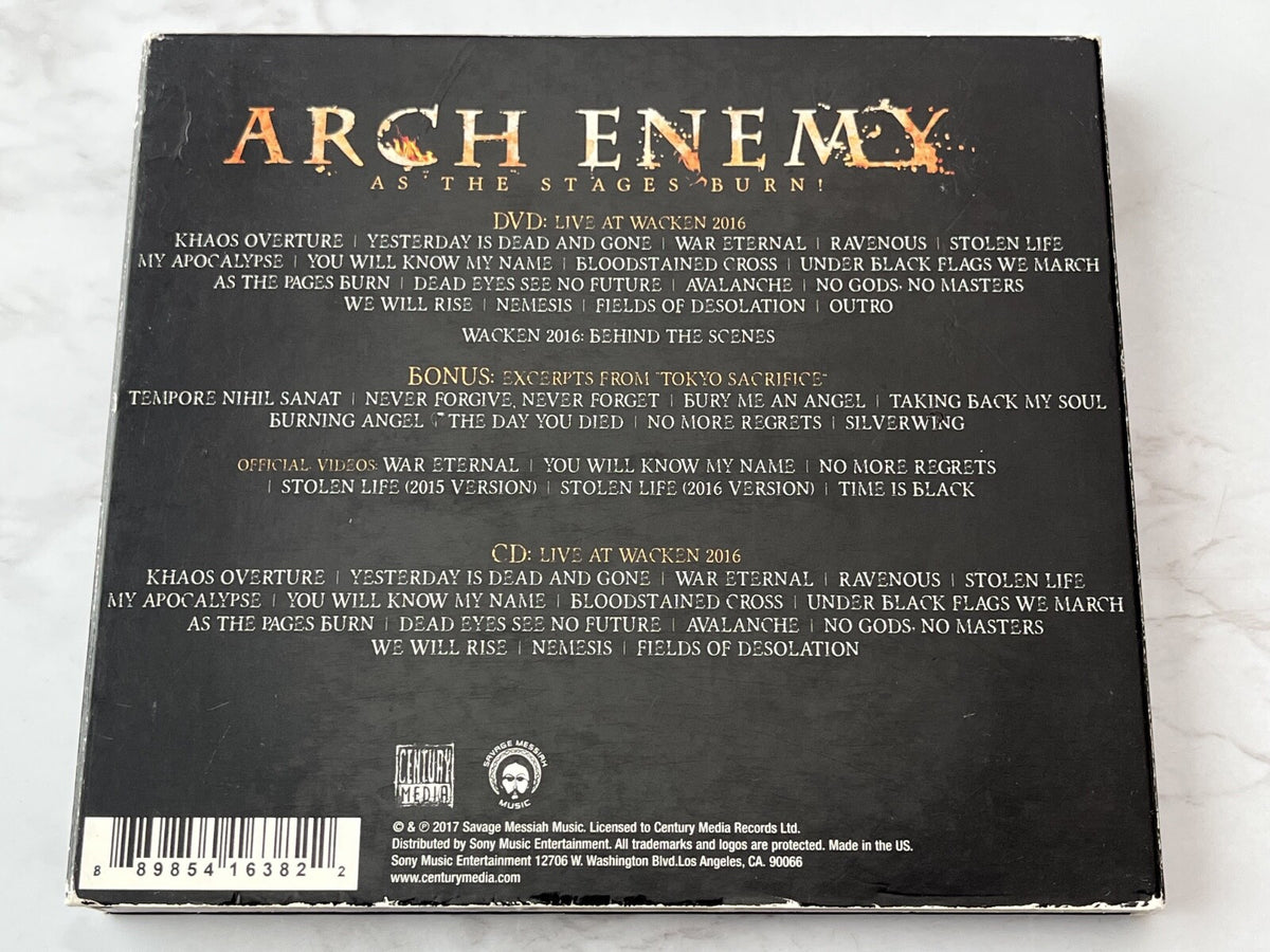 Arch Enemy – As The Stages Burn (Digipak, CD/DVD) (2017)