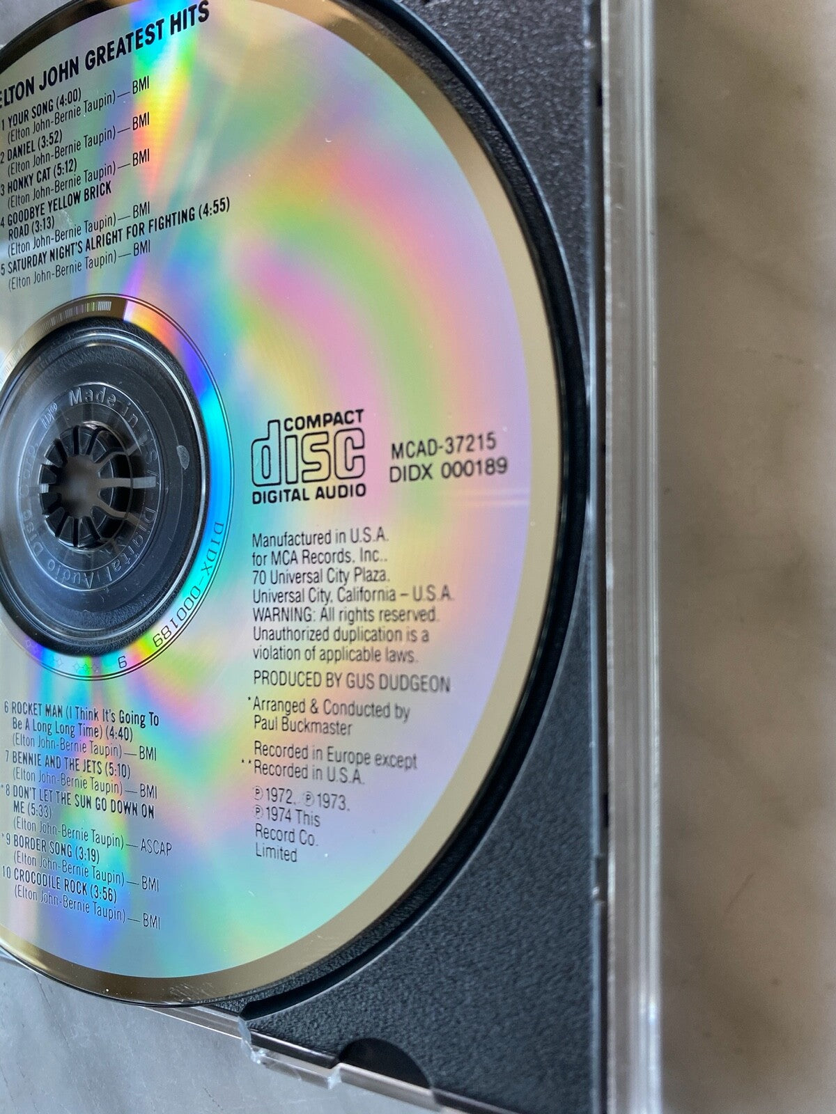 Elton John – Greatest Hits [DADC PRESS]