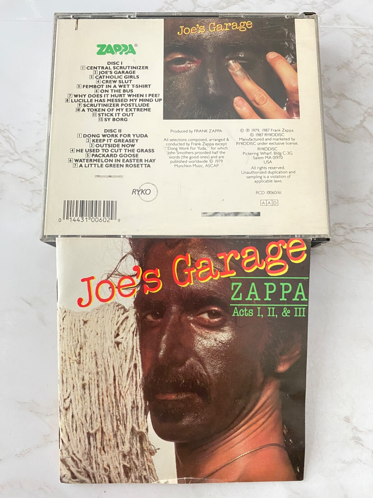Frank Zappa – Joe's Garage Acts I, II, & III (1987) [ORIGINAL USA PRESS]