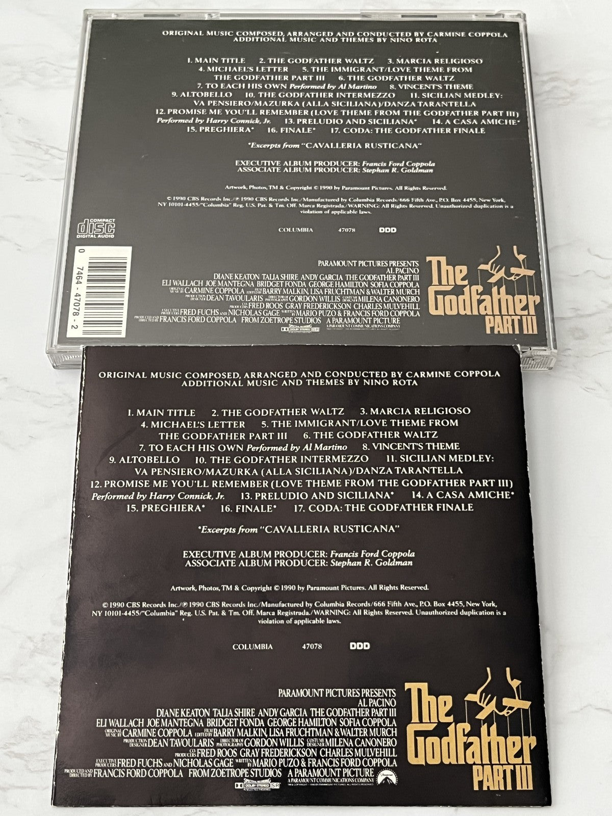 The Godfather Part III Original Soundtrack (1990) [USA 1ST PRESS]