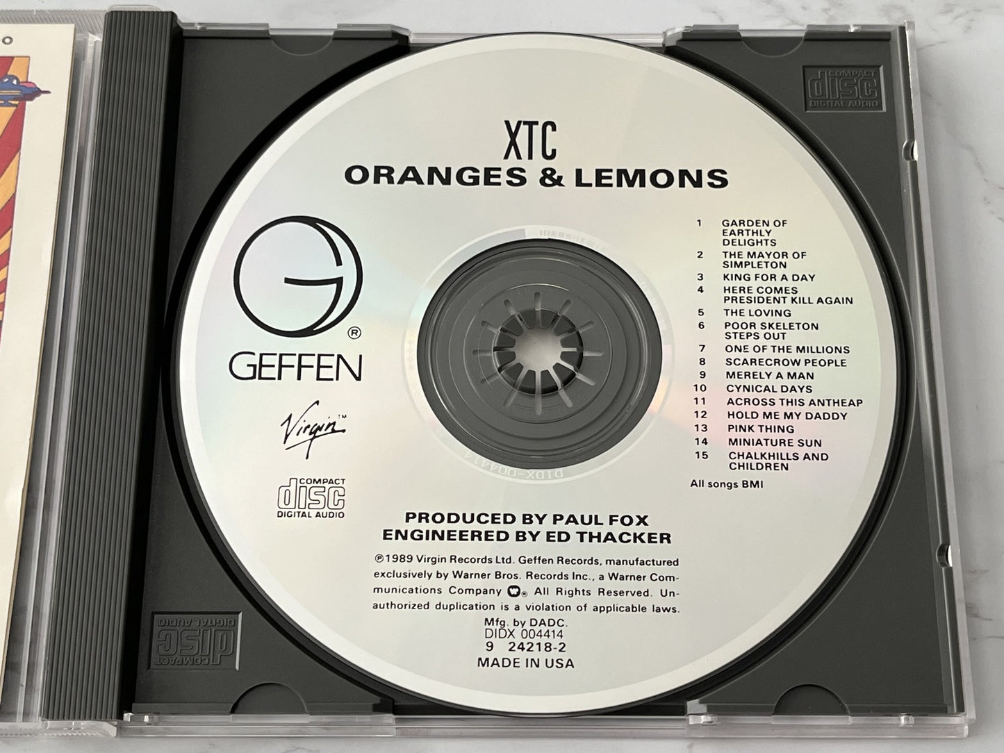 XTC – Oranges and Lemons (1989) [DADC PRESS]