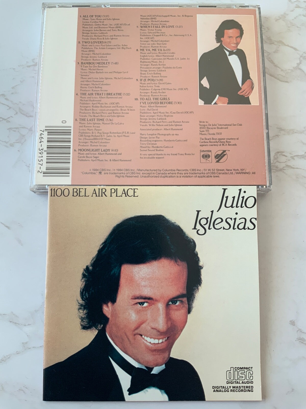 Julio Iglesias – 1100 Bel Air Place (1984) [DADC PRESS]