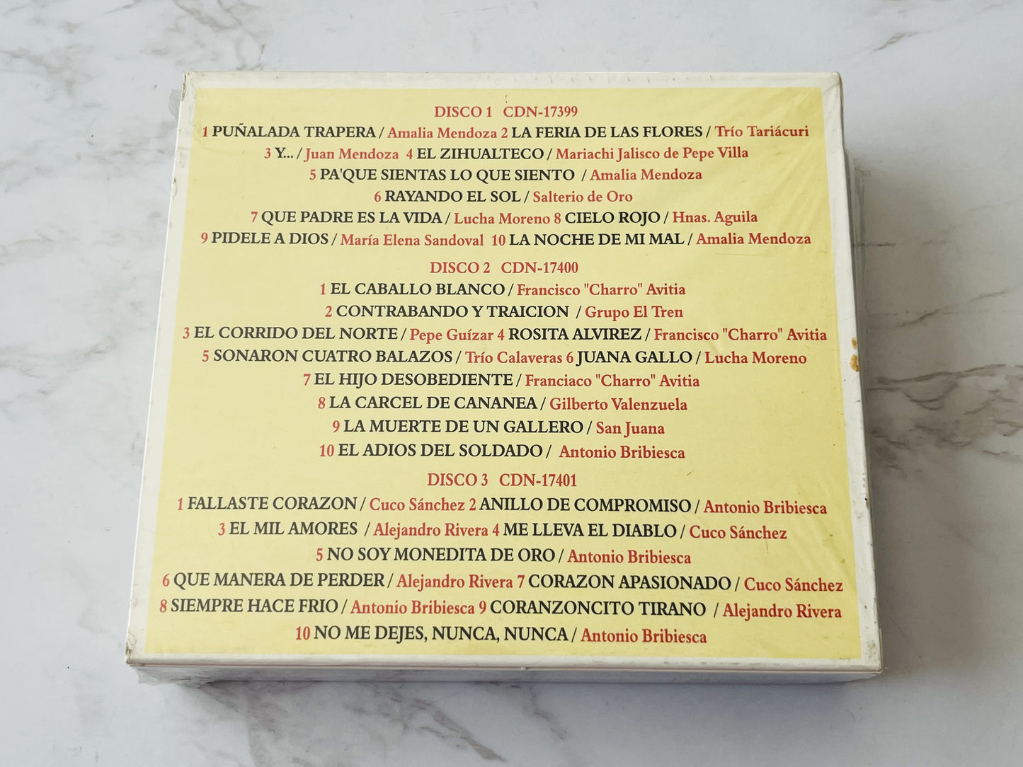 Amalia Mendoza, Cuco Sanchez, El Corrido Mexicano, Various – Ranchera Serie De Oro (Box Set) (2004)