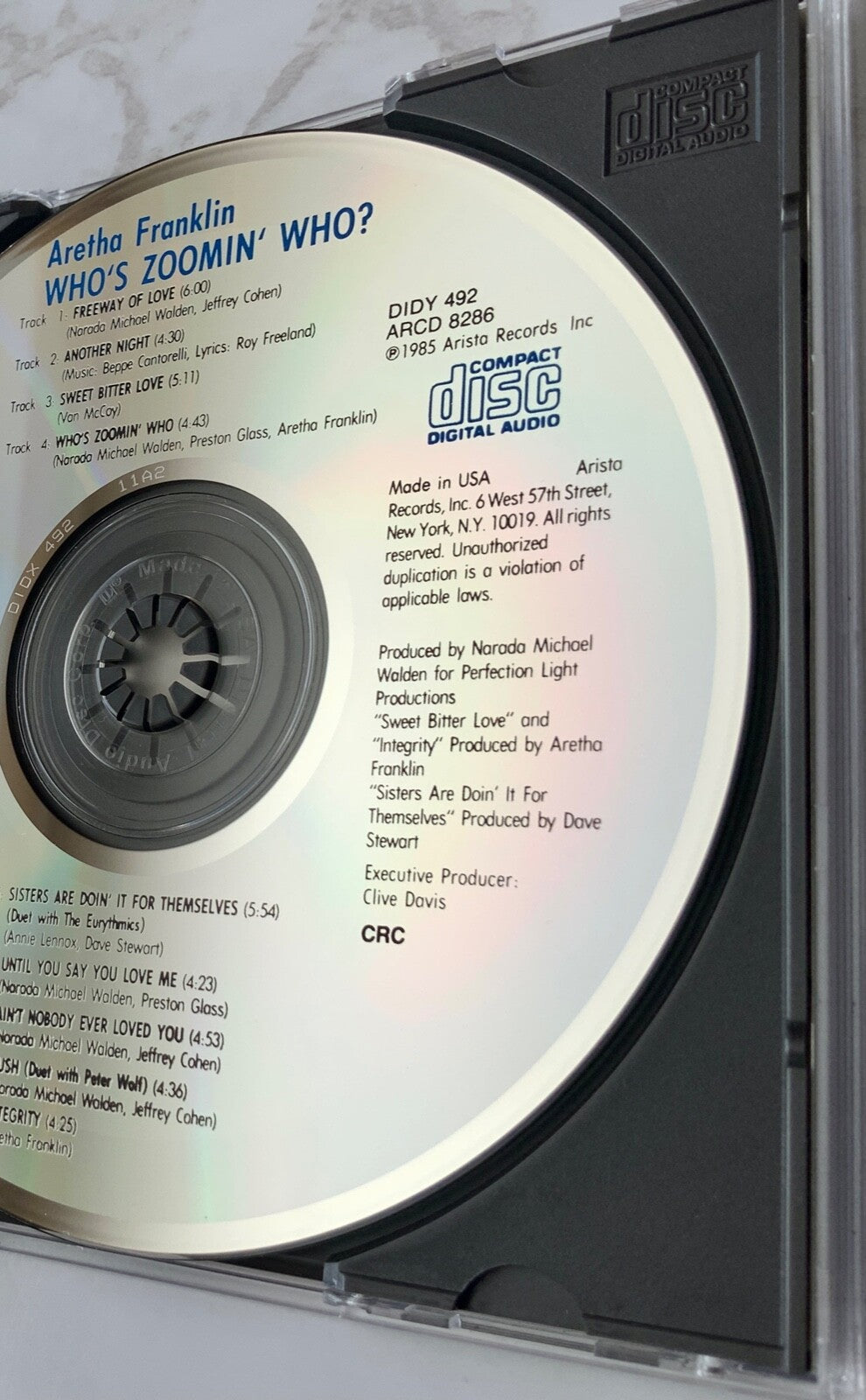 Aretha Franklin – Who's Zoomin' Who [DADC PRESS]