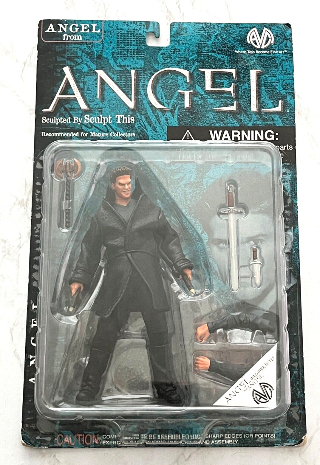 VAMPIRE ANGEL In Leather Jacket From ANGEL Figure (2001)