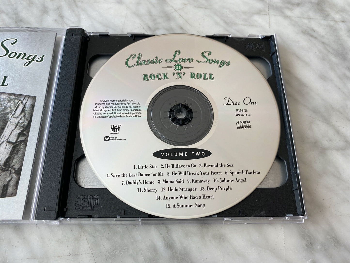 Time Life Music Classic Love Songs Of Rock N Roll Vol. 2 (2003)