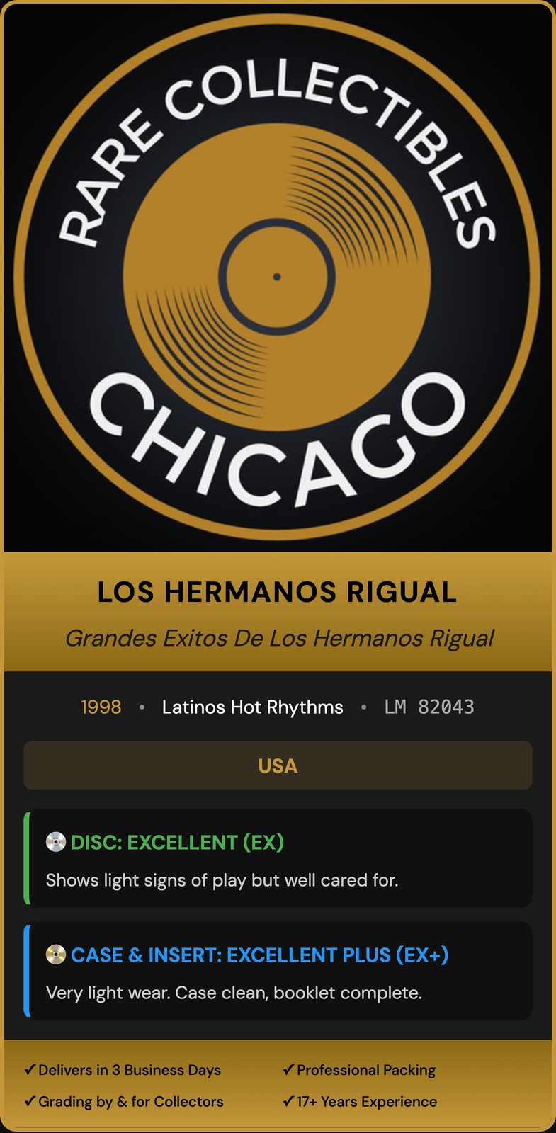 Los Hermanos Rigual – Grandes Exitos (1998) [ORIGINAL USA PRESS]