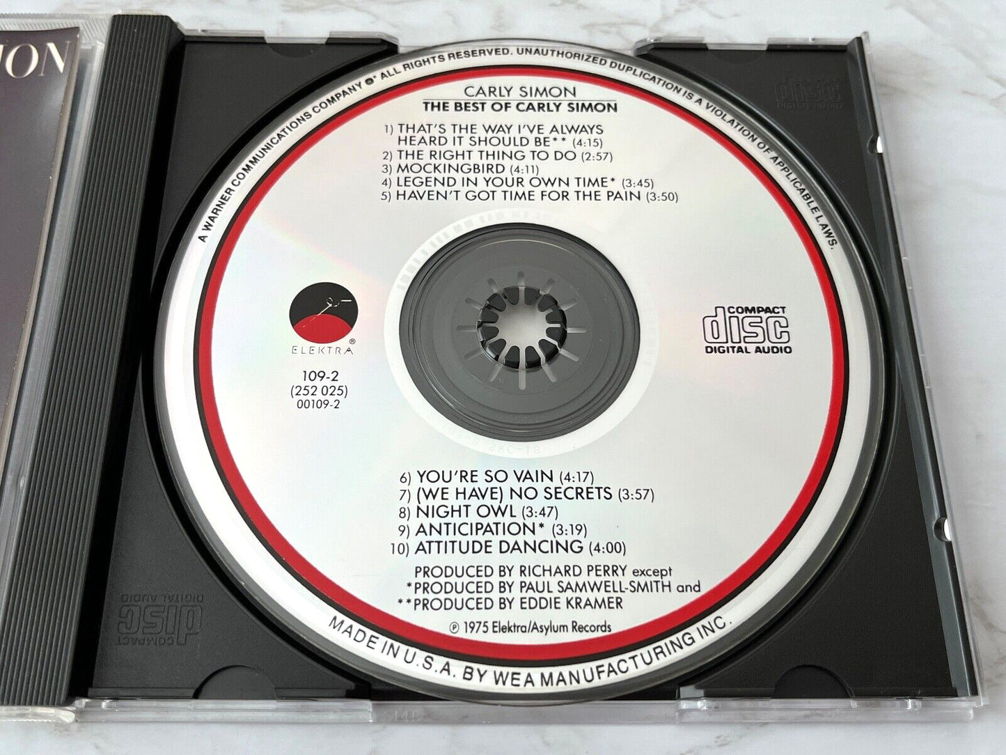 Carly Simon – The Best Of [ORIGINAL USA PRESS]