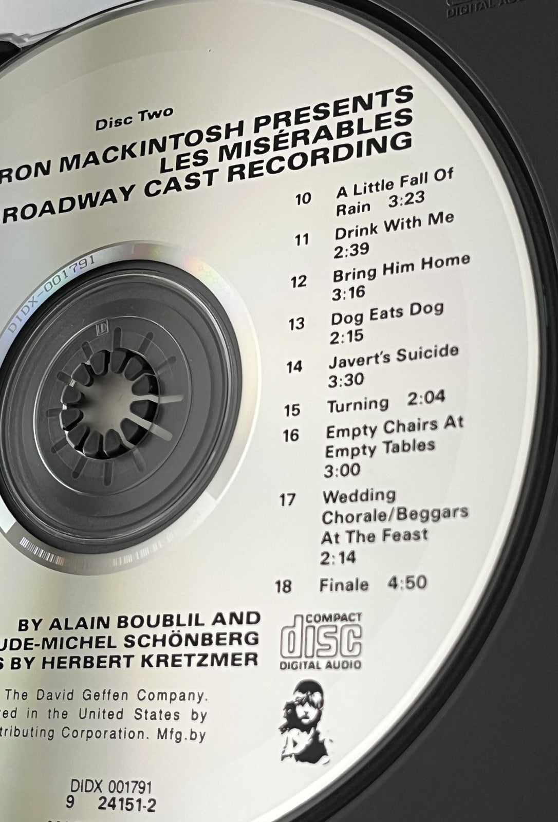 Les Miserables Original Broadway Cast Recording [USA 1ST PRESS]