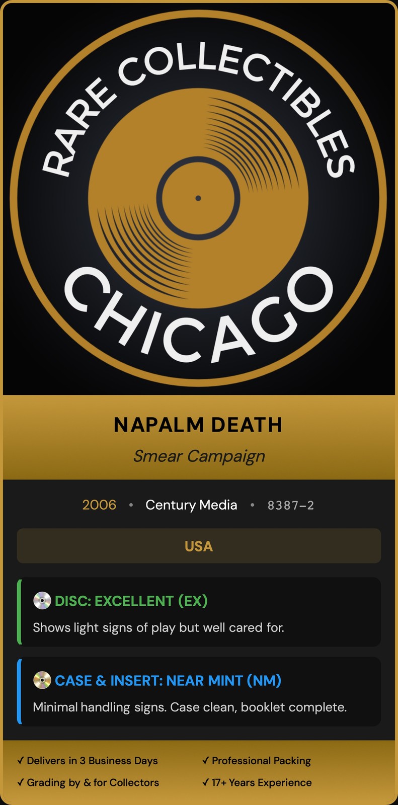 Napalm Death – Smear Campaign (2006) [ORIGINAL USA PRESS]