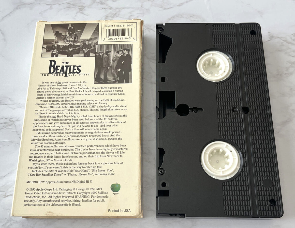 The Beatles The First U.S. Visit VHS 1991 Apple MP 6218 Paul McCartney