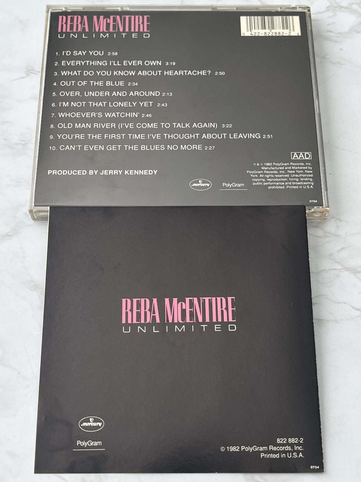 Reba McEntire – Unlimited ORIGINAL USA PRESS! 1990 Mercury 822 882-2 (1990)