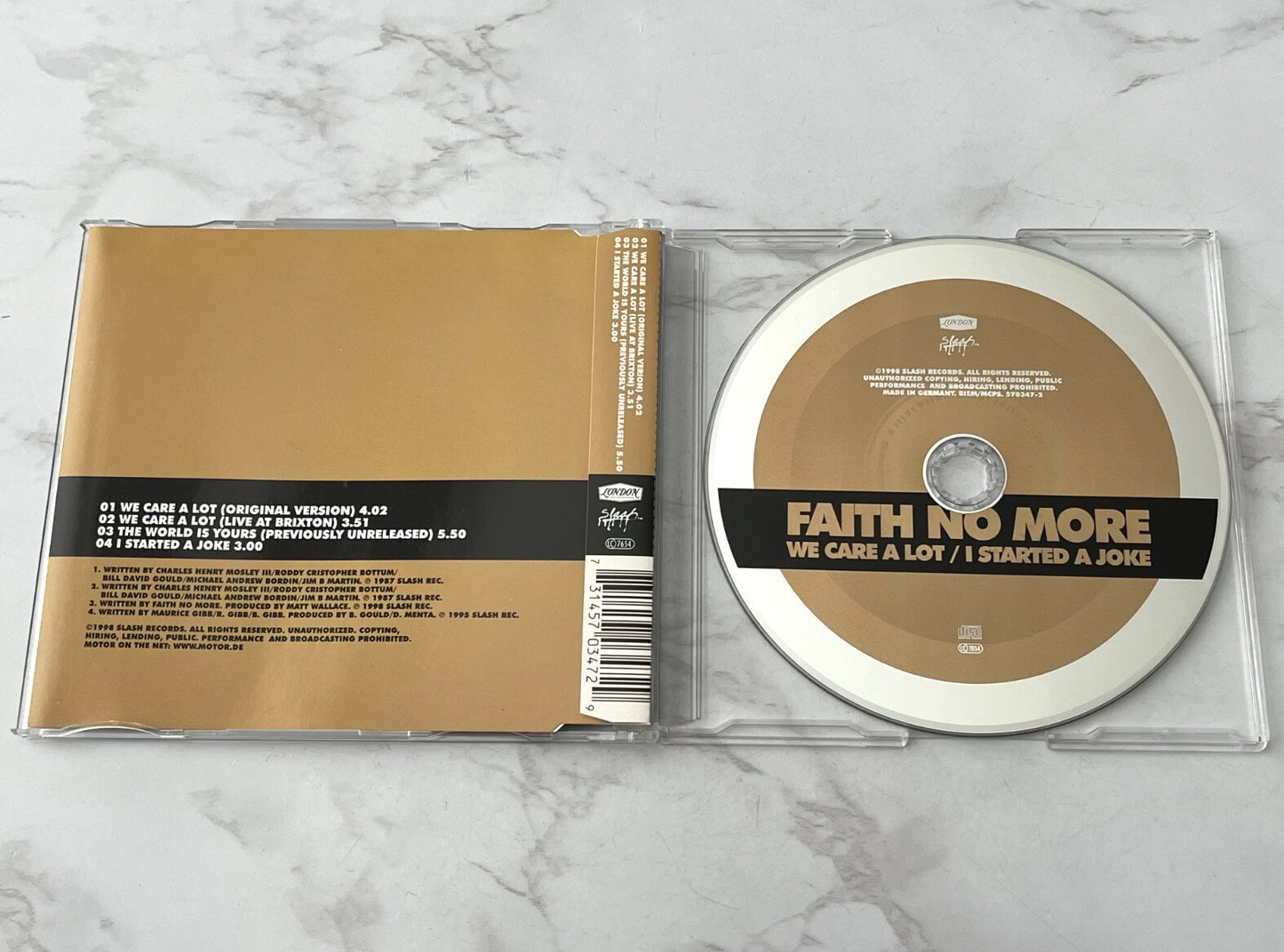 Faith No More – We Care A Lot/I Started A Joke (1998) [GERMAN PRESS]