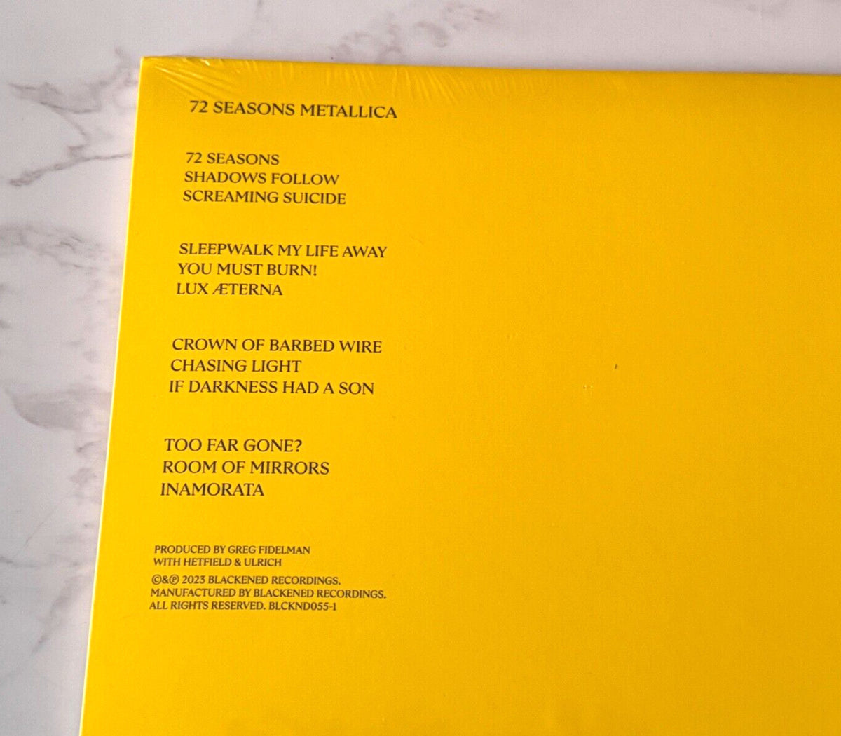 Metallica 72 Seasons 2 LP SPLATTER VINYL POP-UP CHICAGO EXCLUSIVE! NEW!