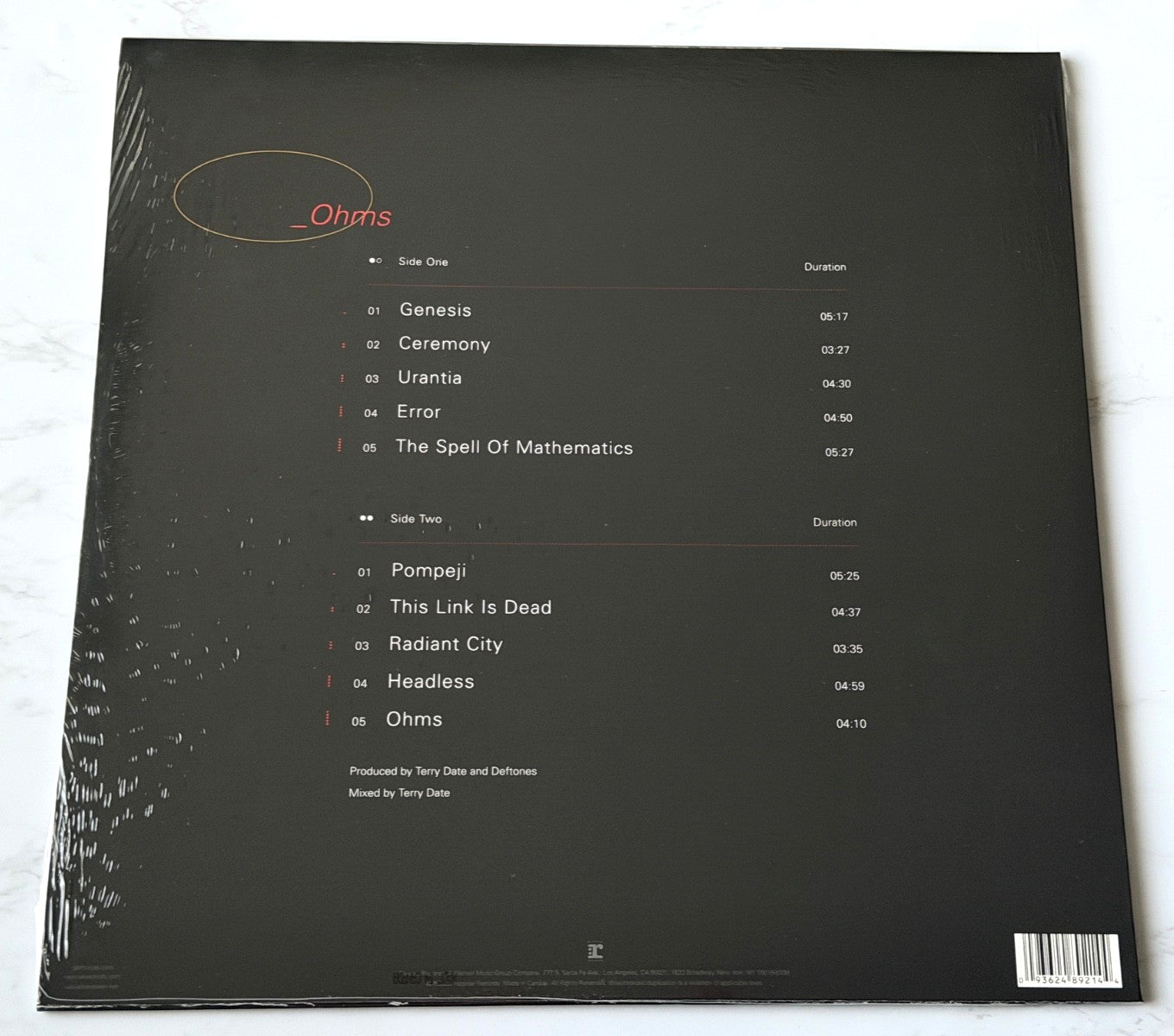 Deftones Ohms Vinyl LP SEALED! 2020 Reprise Chino Moreno, Palms, Team Sleep RARE
