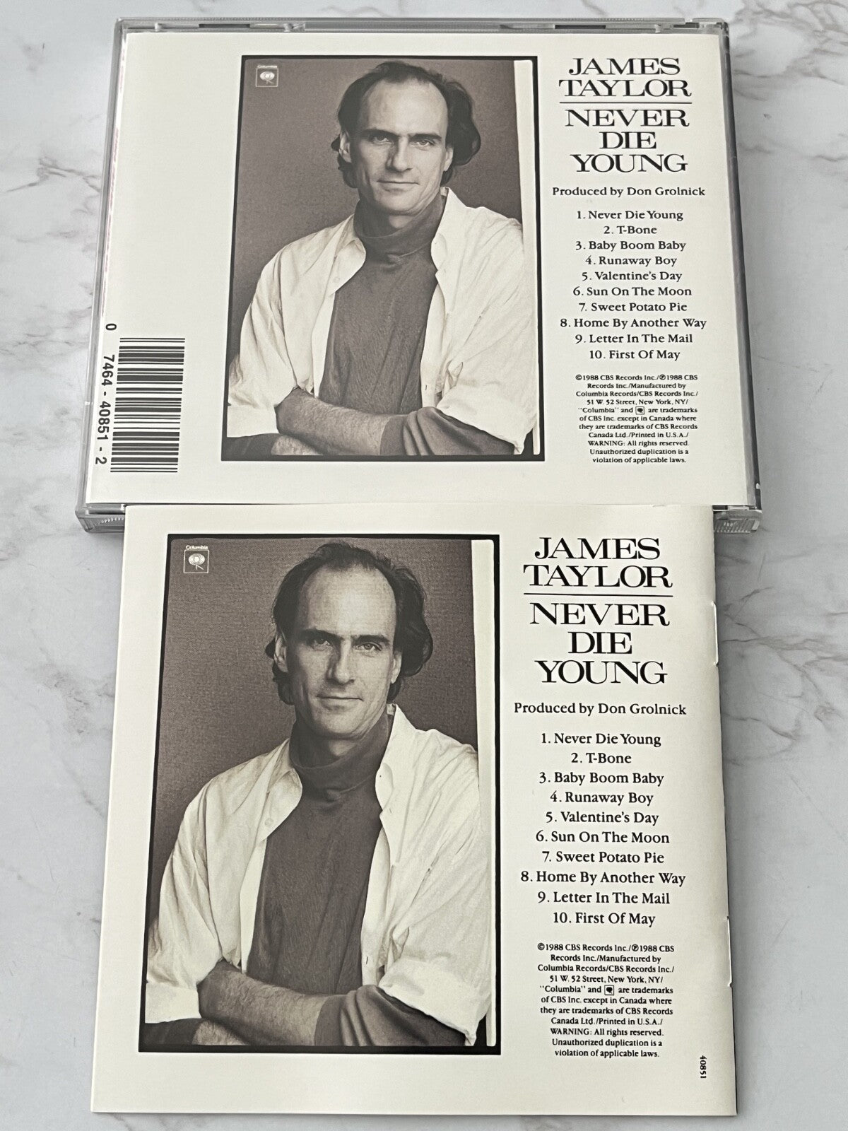 James Taylor – Never Die Young (1988) [DADC PRESS]