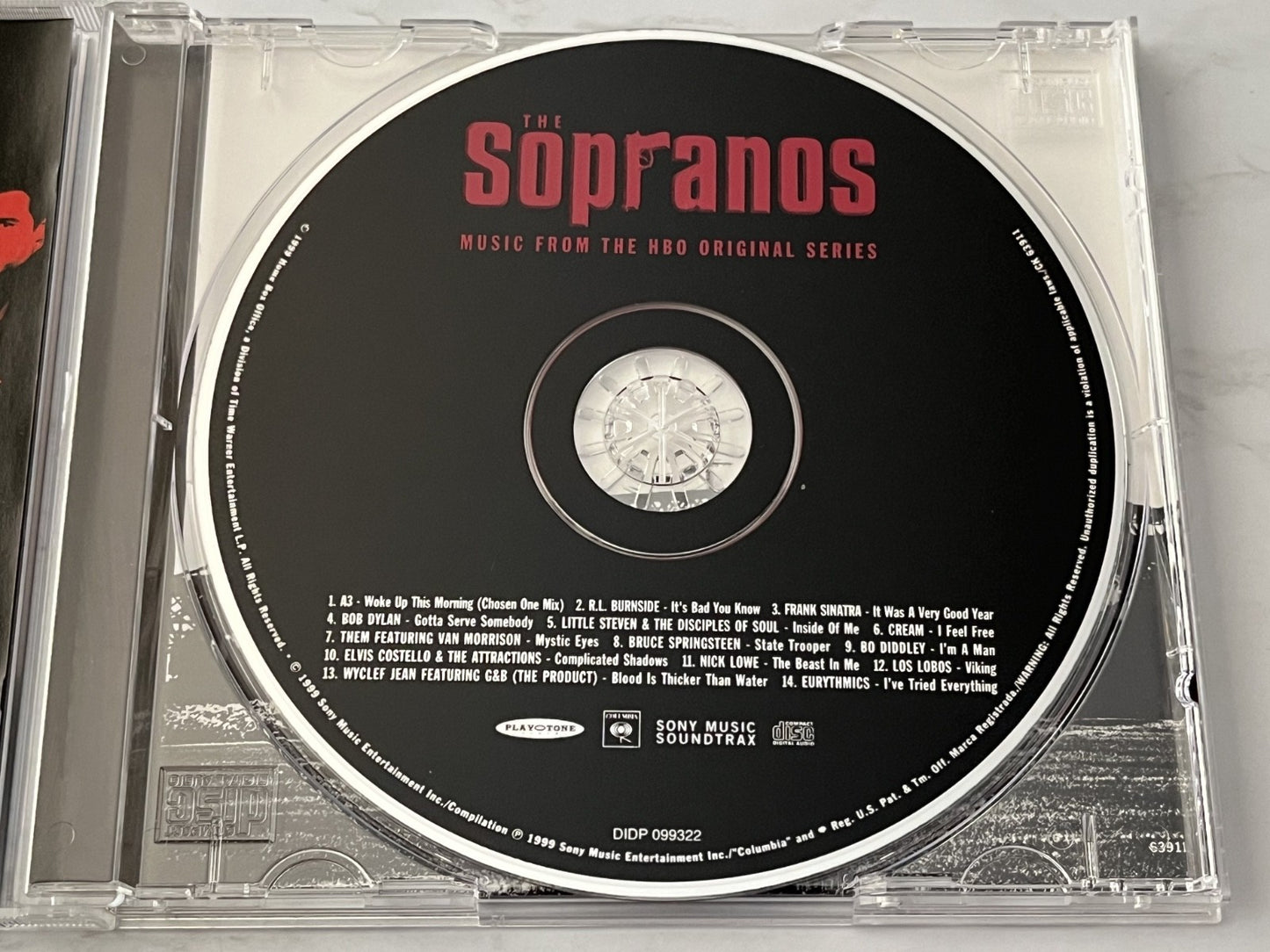 Bob Dylan, Cream, Frank Sinatra, Them, Various – Sopranos Music From The HBO Original Series (1999) [ORIGINAL USA PRESS]