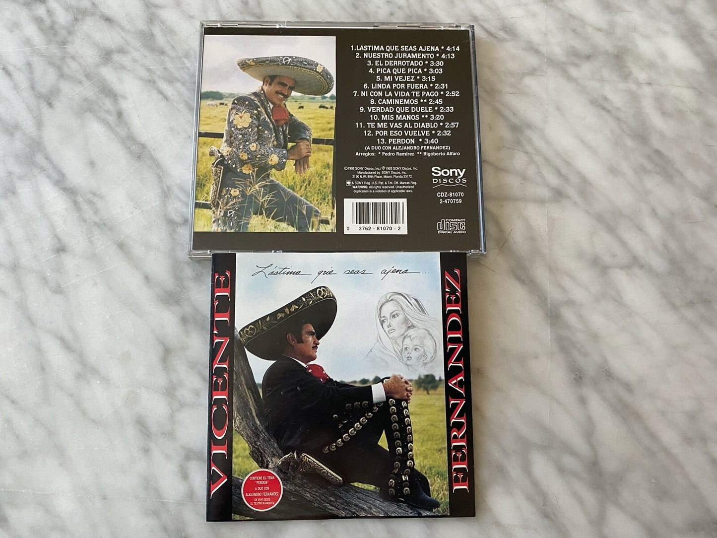 Vicente Fernandez – Lastima Que Seas Ajena (1993) [ORIGINAL USA PRESS]